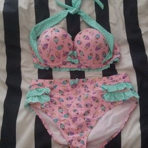 ON HOLD Ice Cream High wasted Bikini